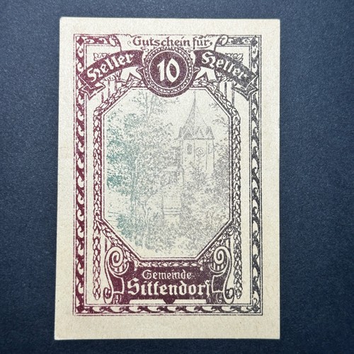 Austria notgeld heller - 10,